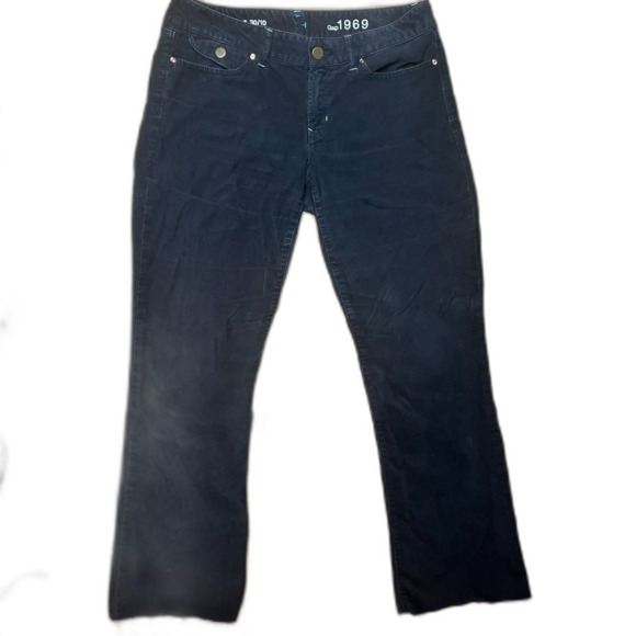 GAP Sexy Boot 30/10 Tornado Gray Corduroy Jeans Pants 5 -Pocket Low/Mid Rise - Picture 3 of 15